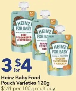 Ritchies Heinz Baby Food Pouch offer