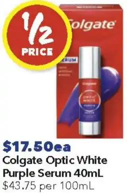 Ritchies Colgate Optic White Purple Serum offer