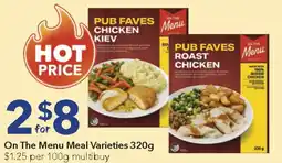 Ritchies On The Menu Meal offer