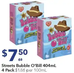 Ritchies Streets Bubble O'Bill offer