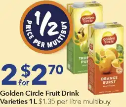 Ritchies Golden Circle Fruit Drink offer