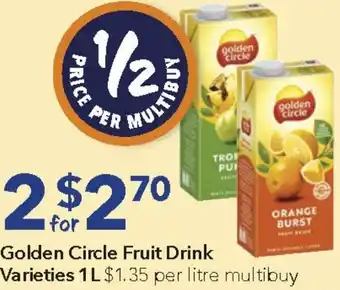 Ritchies Golden Circle Fruit Drink offer