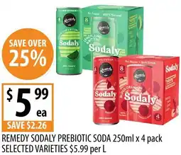 Supabarn Remedy sodaly prebiotic soda offer