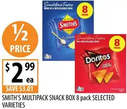 Supabarn Smith's multipack snack box offer