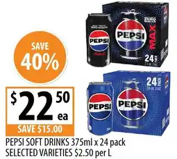 Supabarn Pepsi soft drinks offer