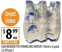 Supabarn San benedetto sparkling water offer