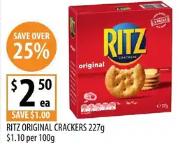 Supabarn Ritz original crackers offer
