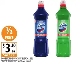 Supabarn Domestos disinfectant bleach offer