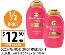 Supabarn Ogx shampoo & conditioner offer