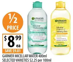 Supabarn Garnier micellar water offer