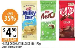 Supabarn Nestle chocolate blocks offer