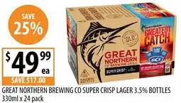 Supabarn Great northern brewing co super crisp lager offer