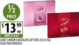 Supabarn Lindt lindor chocolate gift box offer