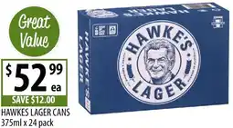 Supabarn Hawkes lager cans offer