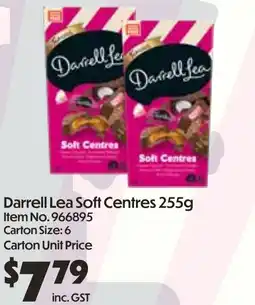 Campbells Wholesale Darrell Lea Soft Centres offer