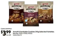 Campbells Wholesale Arnott's Farmbake Cookies offer