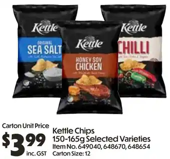 Campbells Wholesale Kettle Chips offer