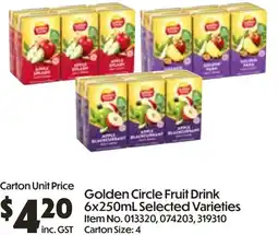 Campbells Wholesale Golden Circle Fruit Drink offer