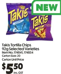 Campbells Wholesale Takis Tortilla Chips offer