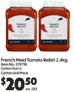 Campbells Wholesale French Maid Tomato Relish offer