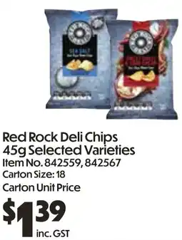 Campbells Wholesale Red Rock Deli Chips offer