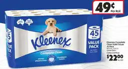 Campbells Wholesale Kleenex Complete Clean Toilet Tissue offer