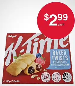 Australian Butchers Store Kelloggs K Time Baked Twists offer
