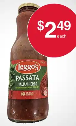 Australian Butchers Store Leggos Passata Italian Herbs offer