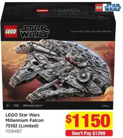 Mr Toys LEGO Star Wars Millennium Falcon offer