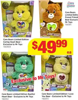 Mr Toys Care Bears Limited Edition Caring Heart Bear - Exclusive to Mr Toys offer