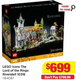 Mr Toys LEGO Icons The Lord of the Rings Rivendell offer