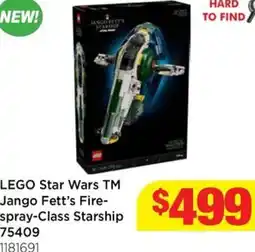 Mr Toys Lego star wars tm jango fett's fire- spray-class starship offer