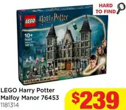Mr Toys Lego Harry Potter Malfoy Manor offer