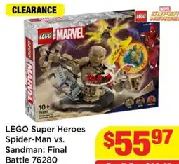Mr Toys LEGO Super Heroes Spider-Man vs Sandman Final Battle 76280 offer