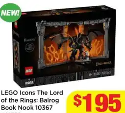 Mr Toys Lego Icons The Lord of the Rings Balrog Book Nook 10367 offer