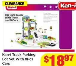 Mr Toys Kan-i Track Parking Lot Set With 8Pcs Cars offer