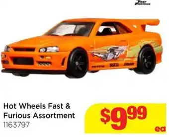 Mr Toys Hot Wheels Fast & Furious Assortment offer