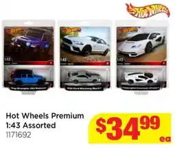 Mr Toys Hot Wheels Premium 1:43 Assorted offer