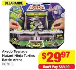 Mr Toys Akedo Teenage Mutant Ninja Turtles Battle Arena offer