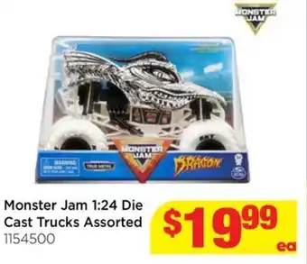 Mr Toys Monster Jam 1:24 Die Cast Trucks Assorted offer