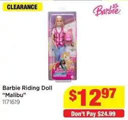 Mr Toys Barbie Riding Doll Malibu offer