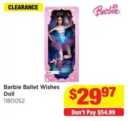 Mr Toys Barbie Ballet Wishes Doll offer