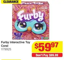 Mr Toys Furby Interactive Toy Coral offer