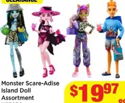 Mr Toys Monster Scare-Adise Island Doll Assortment offer