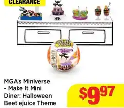 Mr Toys MGA's Miniverse - Make It Mini Diner Halloween Beetlejuice Theme offer