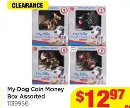 Mr Toys My Dog Coin Money Box Assorted offer