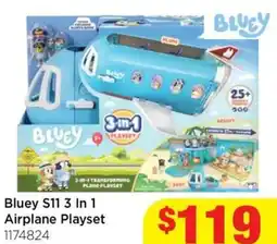 Mr Toys Bluey S11 3 In 1 Airplane Playset offer