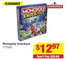 Mr Toys Monopoly Knockout offer