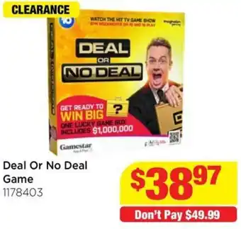 Mr Toys Deal Or No Deal Game offer