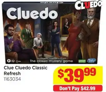 Mr Toys Clue Cluedo Classic Refresh offer